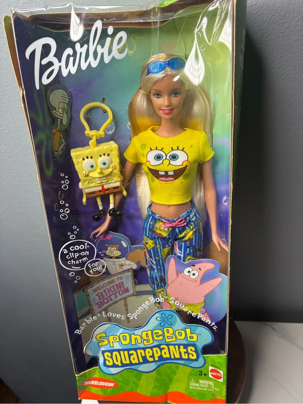 Barbie Loves SpongeBob SquarePants Doll 2002 Mattel Nickelodeon w/ Box